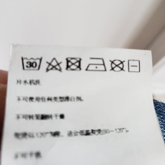 Miss Sixty Collection Blue Jeans Emerald Button Straight Leg Size 32 NWT - Picture 10 of 10